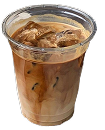 iced latte working on